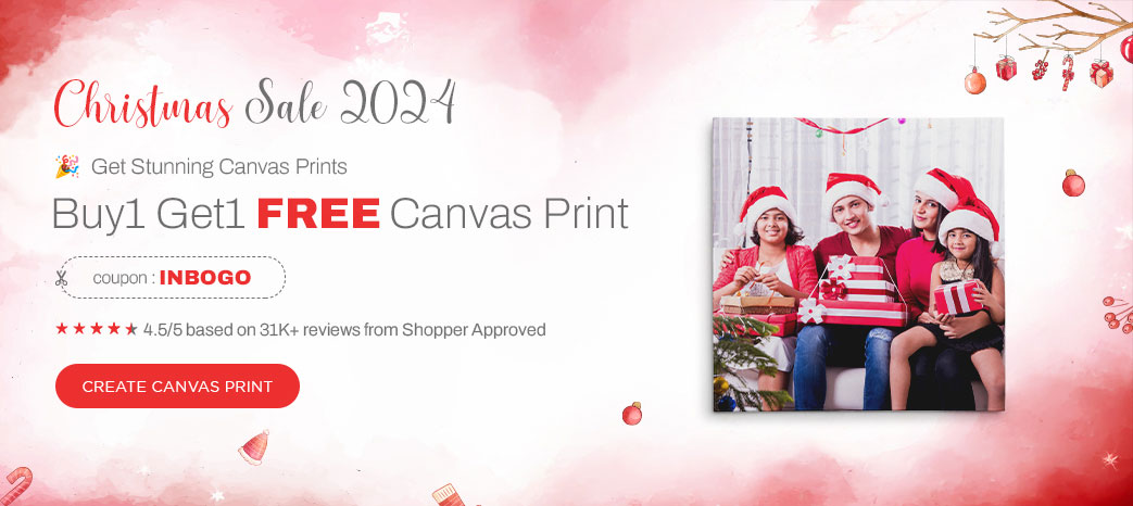 Christmas Mega Sale! BUY 1 GET 1 FREE CANVAS PRINT