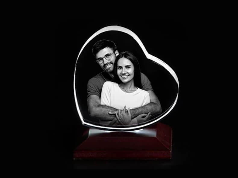 Create your 3D Crystal Photo Heart