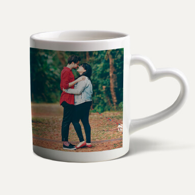  Heart Handle White Mug