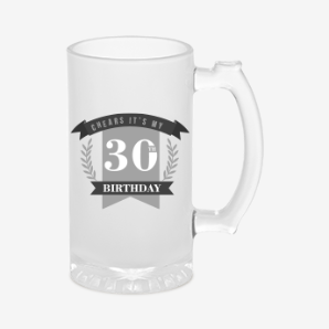 Personalised 30th birthday beer mug india