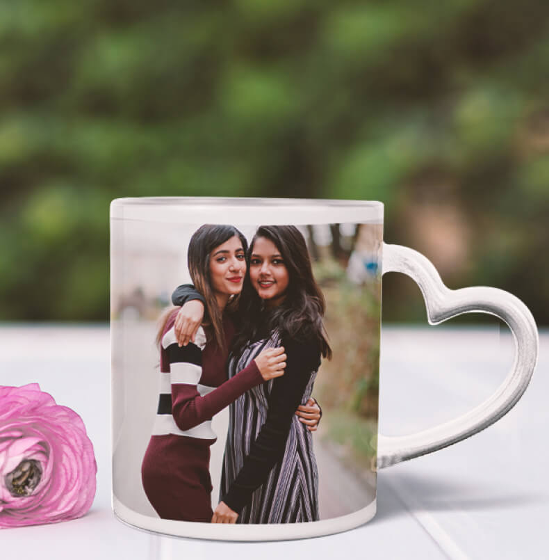 Experience love in Heart Handle White Mugs