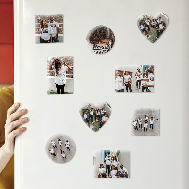 personalized photo magnet